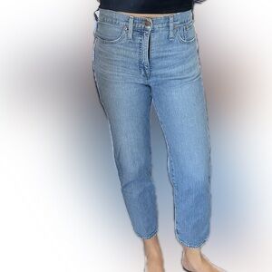 Madewell high waisted classic straight jean